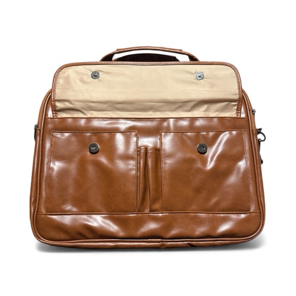 Briefcase- faux leather, new - Picture 2 of 7